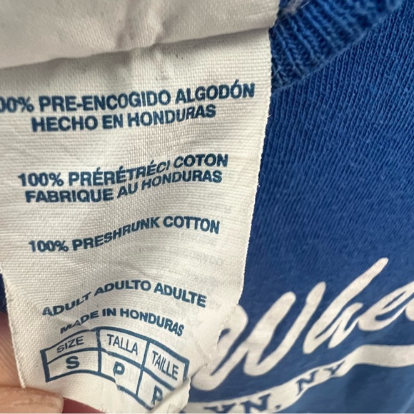 Coney Island Wonder Wheel Brooklyn blue and white sz Small graphic t-shirt - Picture 6 of 8